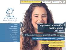 Tablet Screenshot of dublinorthodontics.ie